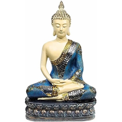 Nefertitis Buddha meditující thajská soška 29 cm - výška cca 29 cm
