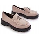 Dámské Mokasíny Z Eko Kůže Béžové Lomnela