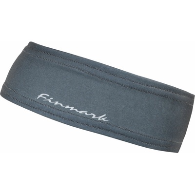 Finmark FUNCTIONAL HEADBAND tmavo sivá biela