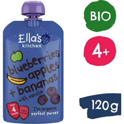 Ella's Kitchen BIO Jablko čučoriedka a banán 120 g