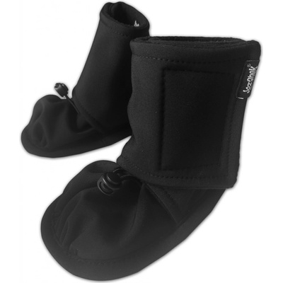 Zimné topánočky softshell + fleece čierne