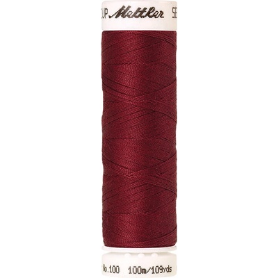 Nitě SERALON 100m na univerzální šití, polyester AMANN Mettler - více barev 6677: 0105 klasická červená