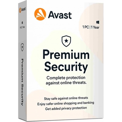 Avast Premium Security for Windows 1 lic. 2 roky update (prw.1.24m.r)