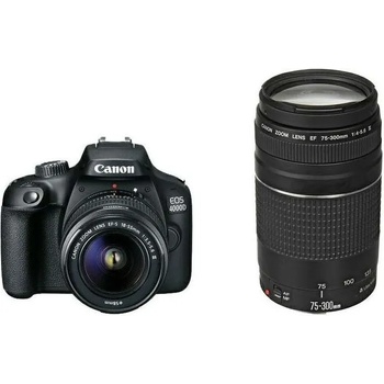 Canon EOS 4000D + EF-S 18-55mm III + 75-300mm III (3011C020AA)