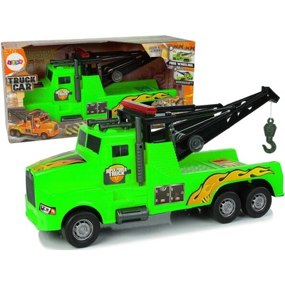 Lean Toys Auto odtahový vůz Silniční asistence Zelené lano 1:10