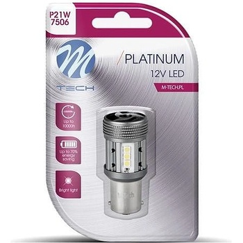 m-tech LED LB851 P21W 12x3030SMD White крушка (LB851W-01B)