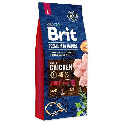 Krmivo Brit Premium by Nature Adult L 15kg