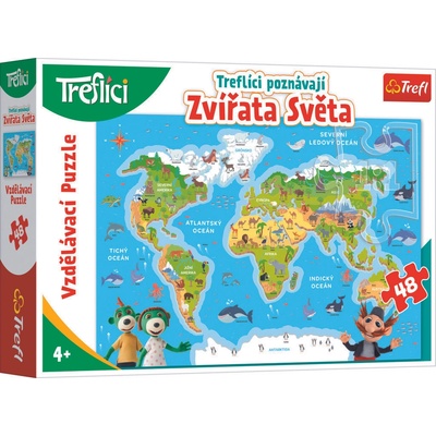 Trefl Treflíci poznávají zvířátka světa 48 dielov