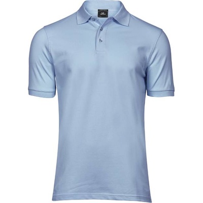 TEE JAYS tj1405 / Мъжка еластична поло тениска от плътен памук - светлосиня m (18140503702)