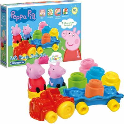 Clemmy baby Peppa Pig vláček s kostkami – Zboží Mobilmania