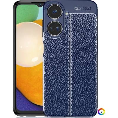 realme 10 4G Удароустойчив Litchi Skin Калъф и Протектор