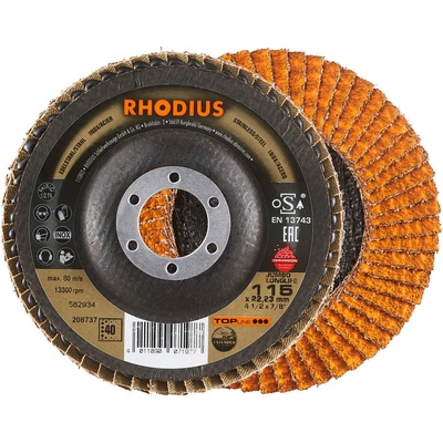 Rhodius Brúsny lamelový kotúč 115 x 22,23 mm K40 208737