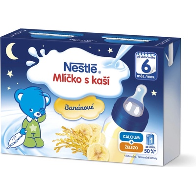 Nestlé Mliečko s kašou Banánové 2 x 200 ml
