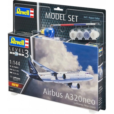 neo Revell Airbus A320 Lufthansa Modelset 63942 1:144
