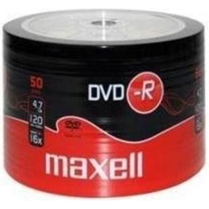 Maxell DVD-R MAXELL, 4, 7 GB, 16x, 50 бр (ML-DDVD-R4.7-50-SH) - zettabytex