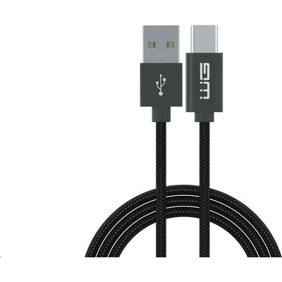 WG 10164 Datový Type-C s prodlouženým konektorem na USB-A 1m černý