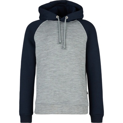 Stoic Детски вълнен пуловер Stoic Kid's MerinoFlatFleece240 SolbergSt. Hoody Merino hoodie - Dark Navy / Light Grey Melange - размер 116 (EU) (704-5541-0112)