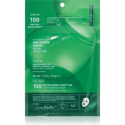 VT Cosmetics Pro Cica Reedle Shot 100 2Step Hydrogel Mask интензивна хидрогелна маска с успокояващ ефект 34.5 гр