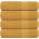 vidaXL Кърпи за баня FROGN 4 бр. Златни 100x150 см 360 г/м2 (136813)