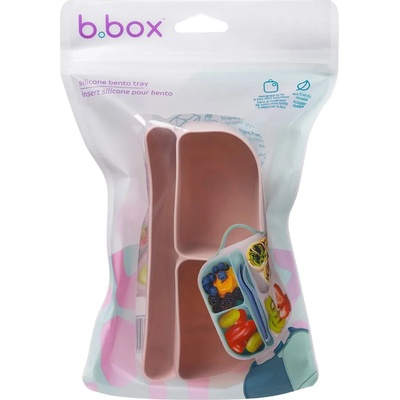 B.box Silikónový bento organizér do stredného boxu ružový