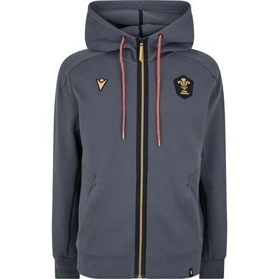 Macron Суичър Macron Men's Welsh Rugby Union Athleisure Zip Hoodie - Grey