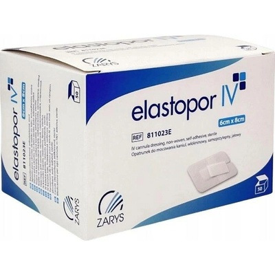 Zarys elastopor IV netkané krytí pro IV kanylu 6 cm x 8 cm 100 ks