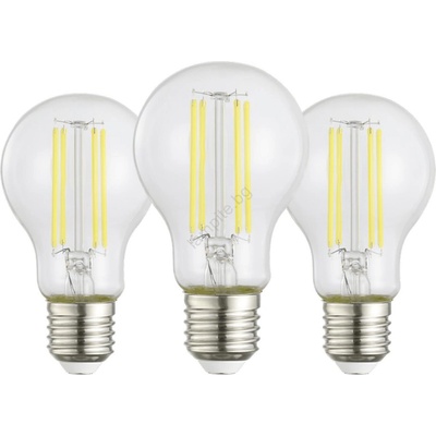 EGLO КОМПЛЕКТ 3x LED крушки VINTAGE A60 E27/3, 8W/230V 2700K - Eglo 110437 (EG110437)