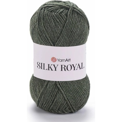 YarnArt pletací příze YarnArt SILKY ROYAL 446 zelená, klasická 50g/140m