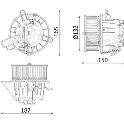 Vnitřní ventilátor MAHLE AB 325 000P (AB325000P)