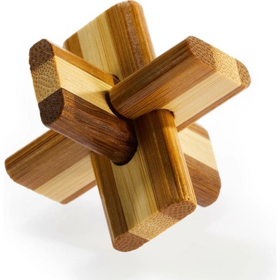 Hlavolam 3D bamboo Doublecross Puzzle
