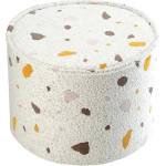 Wigiwama Бял детски пуф от букле и шенил Terrazzo - Wigiwama (W598963)