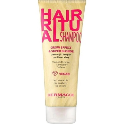Dermacol Hair Ritual Grow Effect & Super Blonde Shampoo 250 ml
