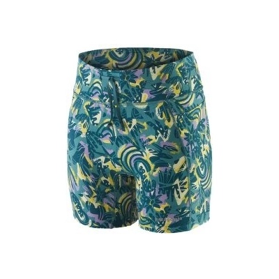 Patagonia Endless Run Shorts Women Wild Botanist: Wetland Blue zelená