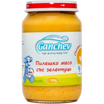 Ганчев пюре пиле със зеленчуци - 190 г