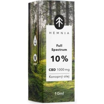 Hemnia Full Spectrum CBD Konopný olej 10% 1000 mg 10 ml