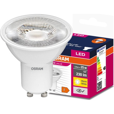 Osram Žiarovka LED GU10 35 ean8944 120° 2,8W/2700K Value PAR16