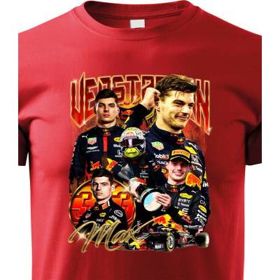 Dětské tričko F1Max Verstappen ČervenáCanvas Dětské tričko Bezvatriko.cz 2854