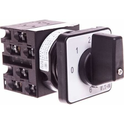 Eaton Vačkový spínač 0-6 20A IP65 pro zapuštěnou montáž, T0-3-8244/E 095803