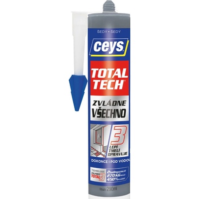 CEYS TOTAL TECH lepidlo univerzálne 290g sivé