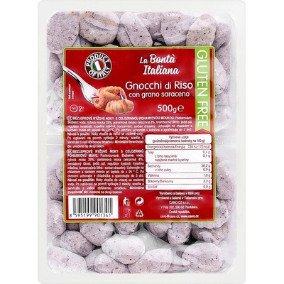 Gnocchi di riso con grano saraceno bezlepkové rýžové noky s pohankou LA BONTÁ 2 x 250 g