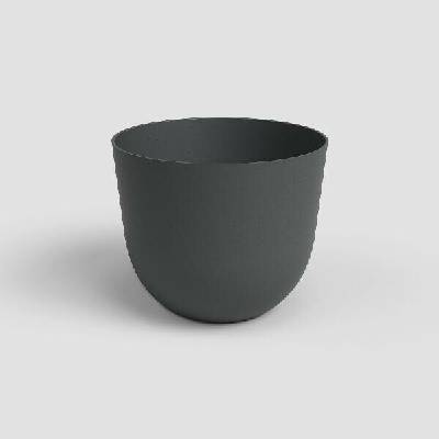 Artevasi Květináč HAVANA 20cm plast tm.šedá VOLCANO antracit