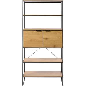 Unique Furniture Библиотека от декор от дъб в естествен цвят 90x190x40 cm Cesura - Unique Furniture (56310000)
