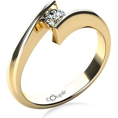 Couple prsten Viky ve žlutém zlatě s drobným zirkonem 6814069 0 1