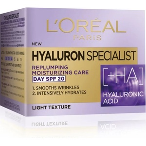 L'Oréal Paris hyaluron specialist дневен крем за лице хиалуронова киселина, spf20, 50 мл