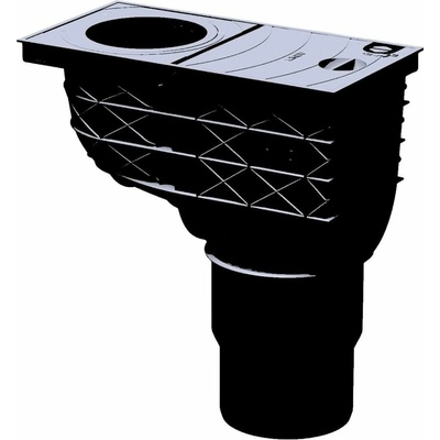 Likov GRX–DC Adaptér napojenia zvislého odtoku s dolným výpustom DN 110/125 čierny