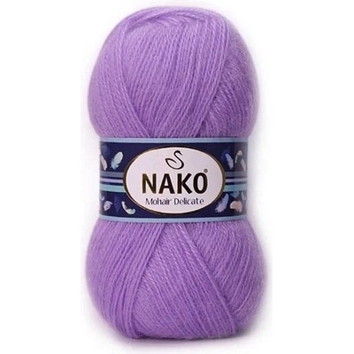 Pletací příze Nako Mohair Delicate 6135 - fialová