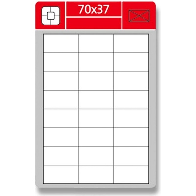 Coveris EPSW070037A4 adresní etikety 70 x 37,0 mm 2400 etiket A bílá