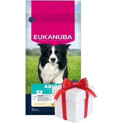Eukanuba Active Adult pre stredné plemená s kuracím mäsom 15 kg
