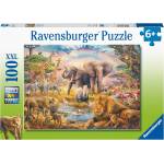 Ravensburger Пъзел Ravensburger от 100 XXL части - Африканско сафари (13284) - ozone