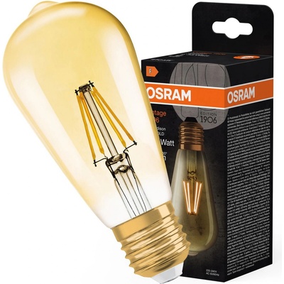 LEDVANCE Žárovka LED 4W/825 E27 VINTAGE 1906 filament